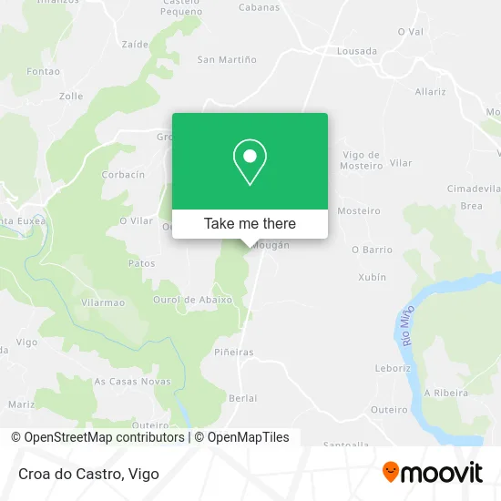 Croa do Castro map