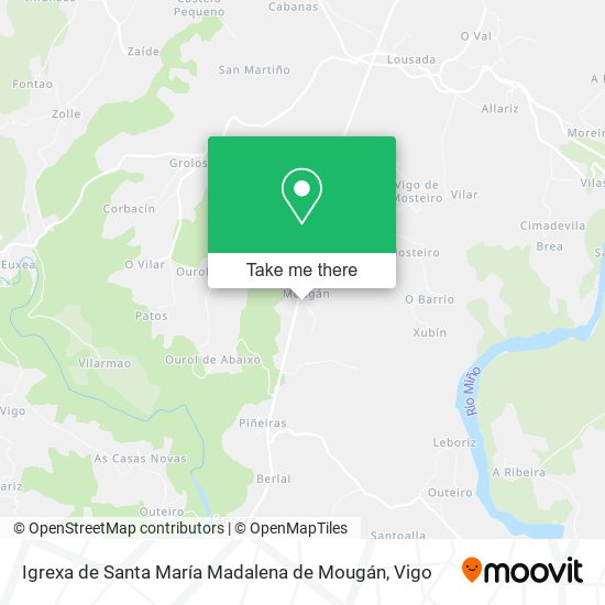 Igrexa de Santa María Madalena de Mougán map