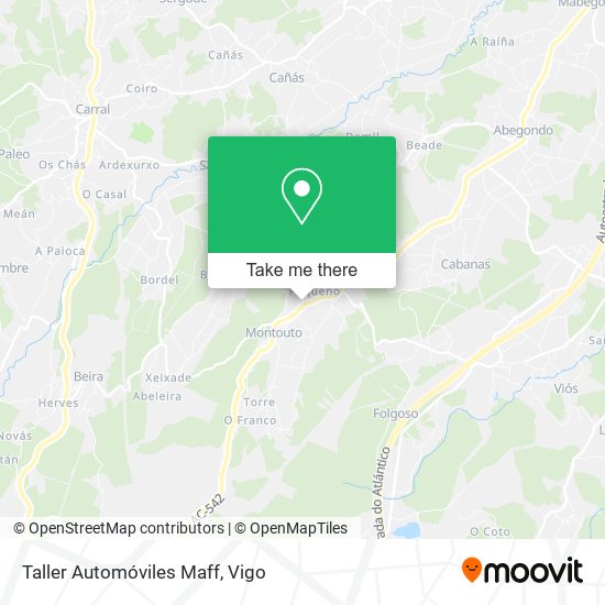 Taller Automóviles Maff map