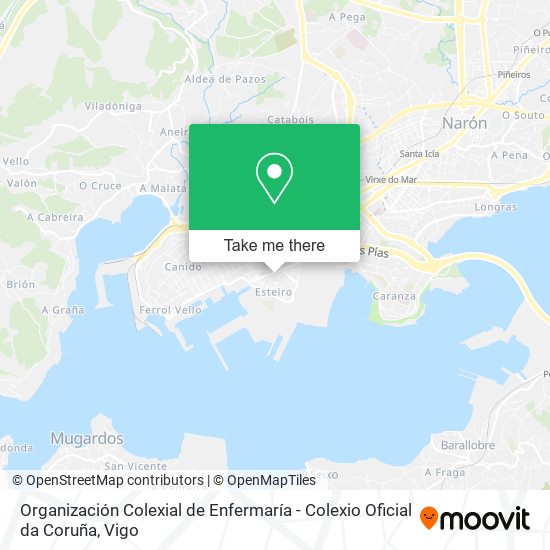 mapa Organización Colexial de Enfermaría - Colexio Oficial da Coruña