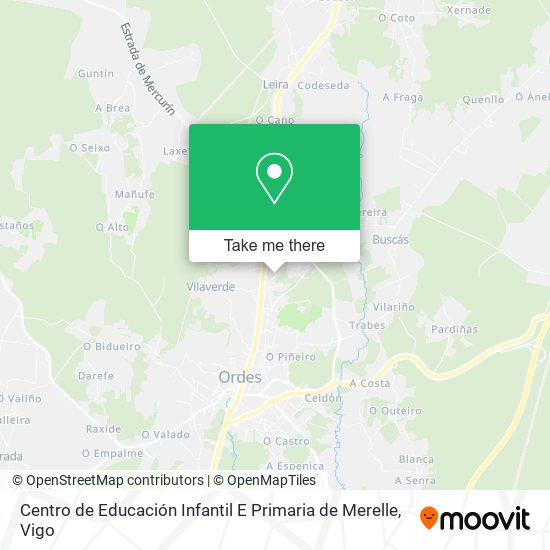 Centro de Educación Infantil E Primaria de  Merelle map