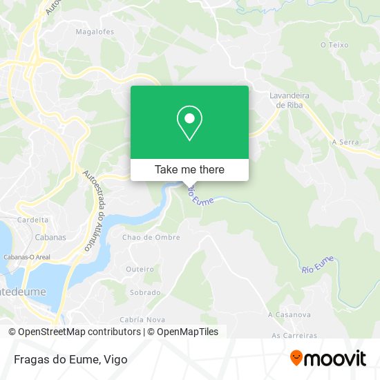 Fragas do Eume map