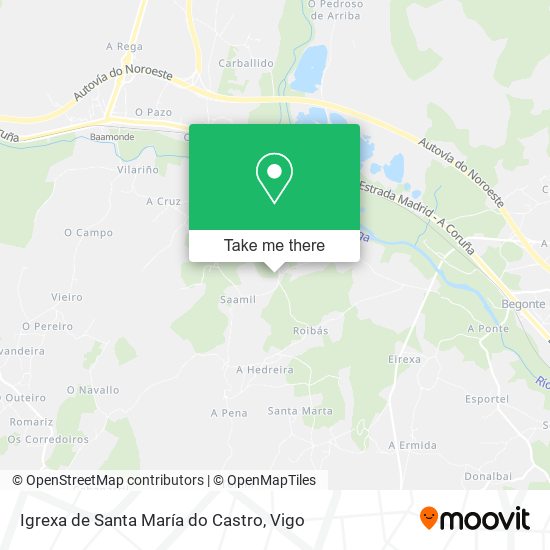 Igrexa de Santa María do Castro map