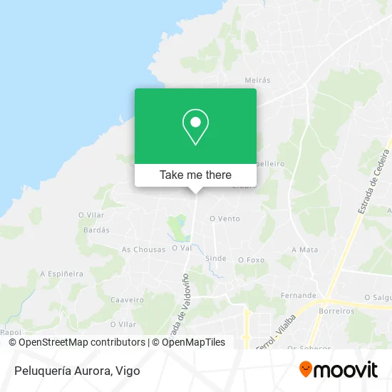 mapa Peluquería Aurora