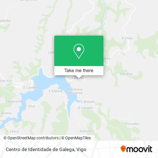 Centro de Identidade de Galega map