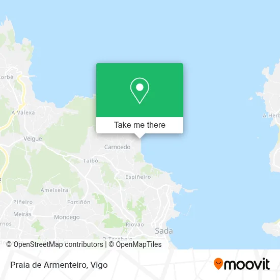 Praia de Armenteiro map