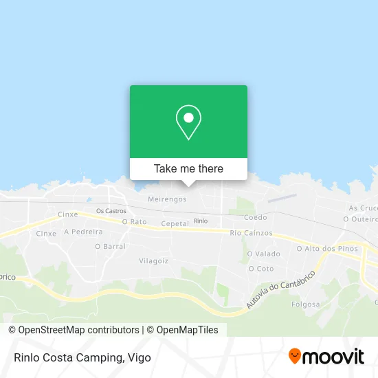 Rinlo Costa Camping map