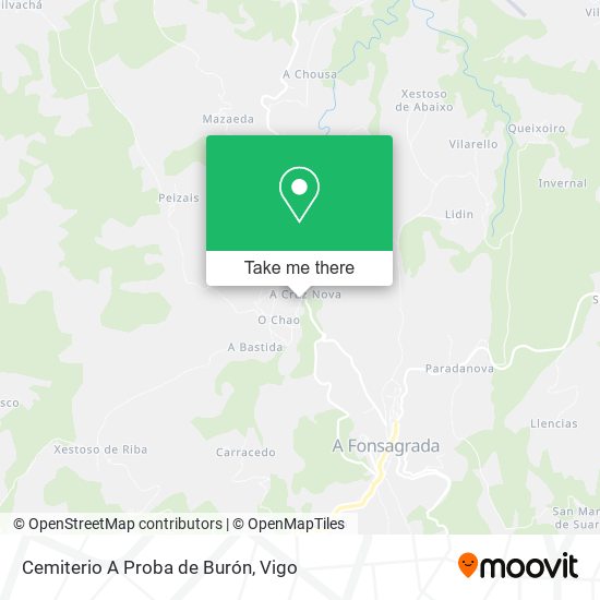 Cemiterio A Proba de Burón map