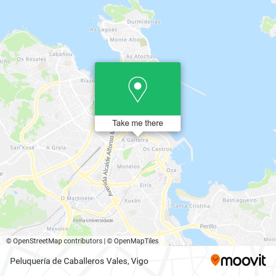 Peluquería de Caballeros Vales map