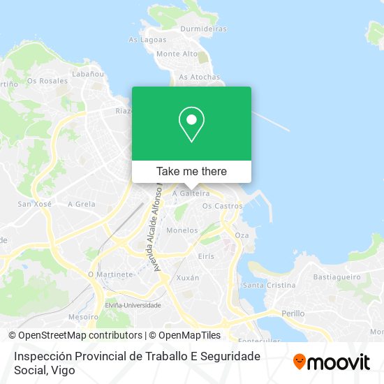 Inspección Provincial de Traballo E Seguridade Social map