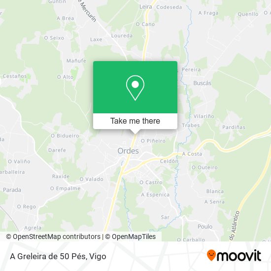 A Greleira de 50 Pés map