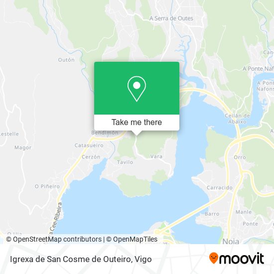 Igrexa de San Cosme de Outeiro map