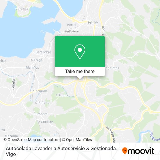 mapa Autocolada Lavandería Autoservicio & Gestionada