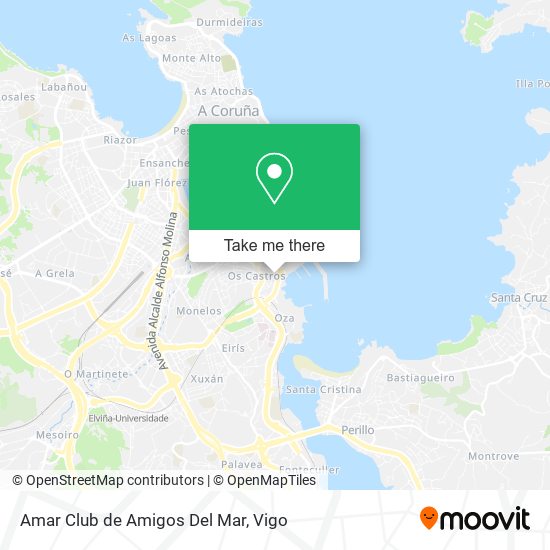 Amar Club de Amigos Del Mar map
