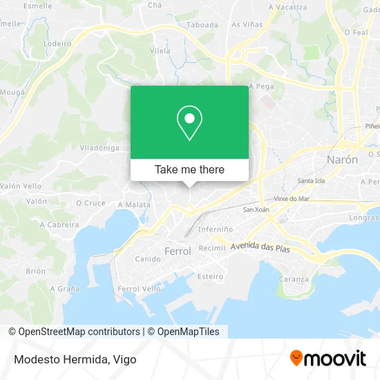 Modesto Hermida map