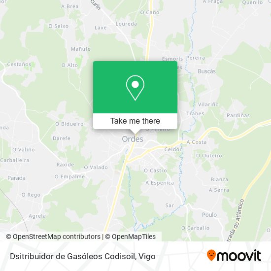 Dsitribuidor de Gasóleos Codisoil map