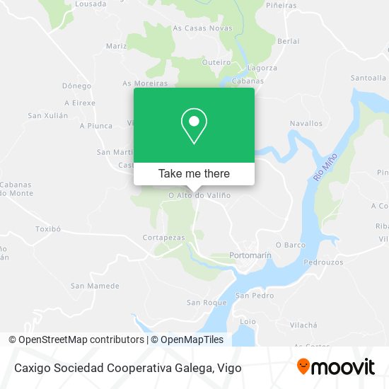 Caxigo Sociedad Cooperativa Galega map