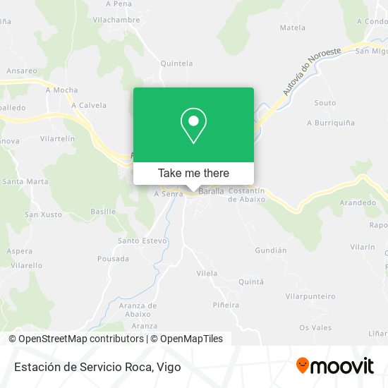 Estación de Servicio Roca map