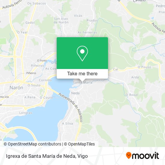 Igrexa de Santa María de Neda map