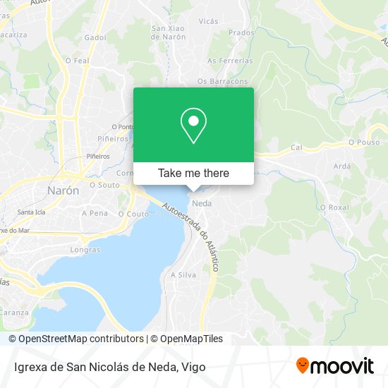 Igrexa de San Nicolás de Neda map