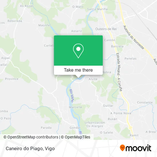 mapa Caneiro do Piago