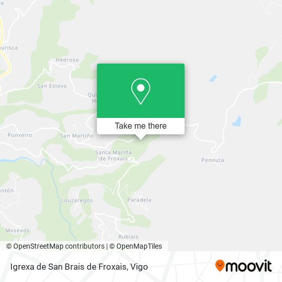 Igrexa de San Brais de Froxais map