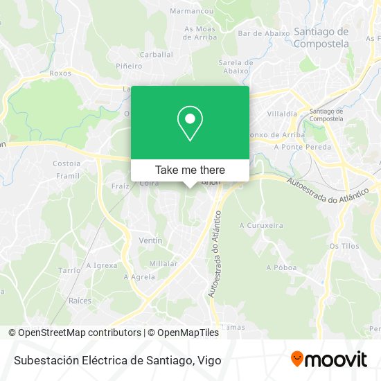 Subestación Eléctrica de Santiago map