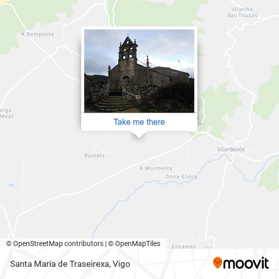 mapa Santa María de Traseirexa