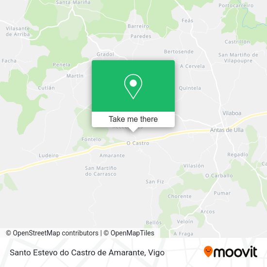 Santo Estevo do Castro de Amarante map
