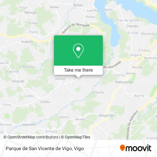 Parque de San Vicente de Vigo map