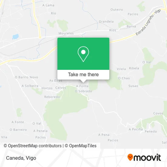 Caneda map