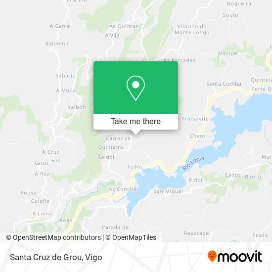Santa Cruz de Grou map