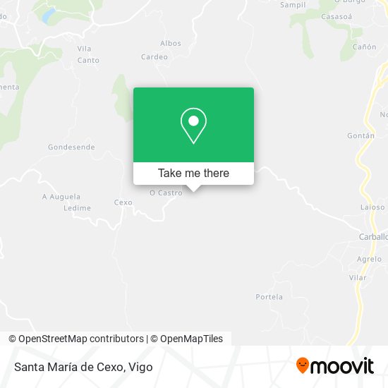 Santa María de Cexo map