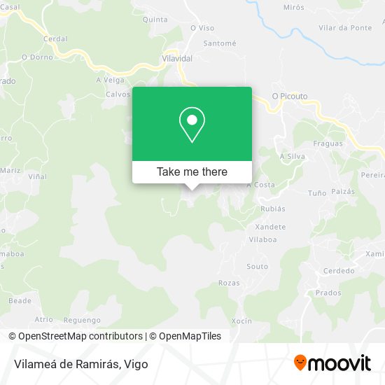 Vilameá de Ramirás map