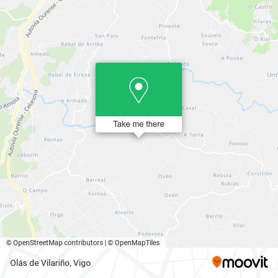 Olás de Vilariño map