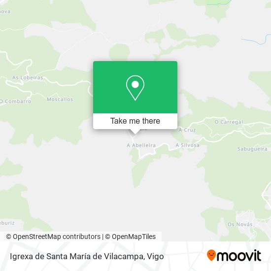 Igrexa de Santa María de Vilacampa map