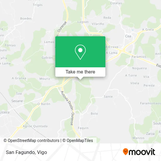 San Fagundo map