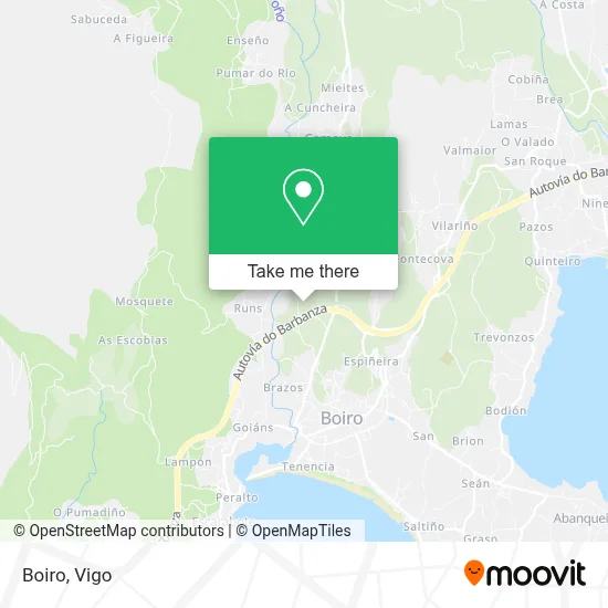 Boiro map