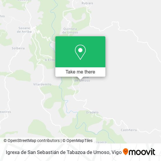 Igrexa de San Sebastián de Tabazoa de Umoso map