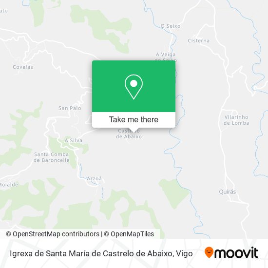 Igrexa de Santa María de Castrelo de Abaixo map