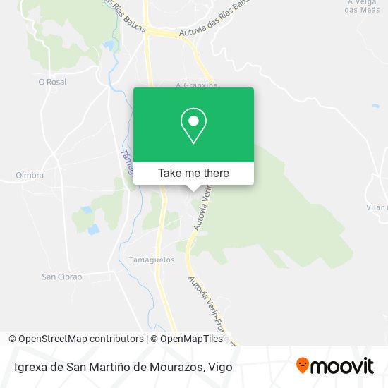 Igrexa de San Martiño de Mourazos map