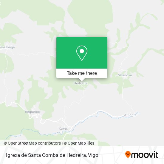 Igrexa de Santa Comba de Hedreira map