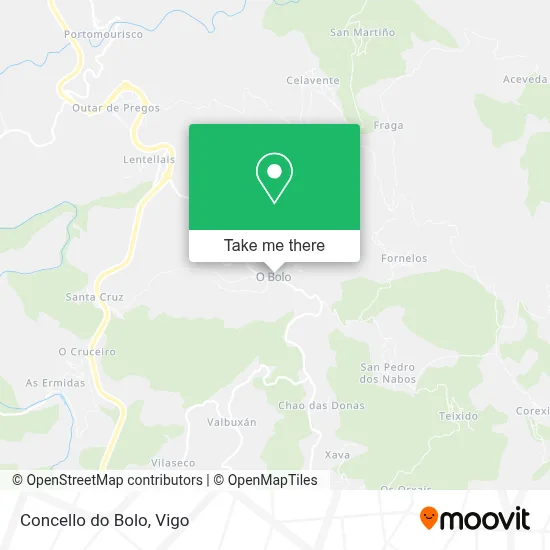 Concello do Bolo map