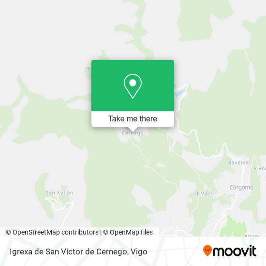 Igrexa de San Víctor de Cernego map