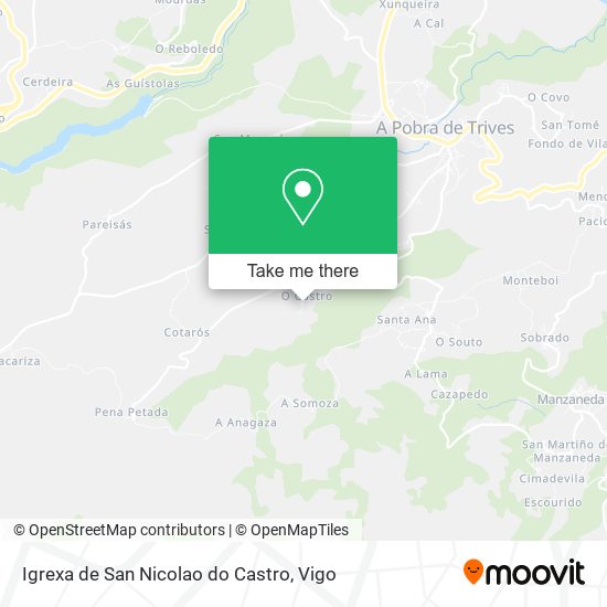 Igrexa de San Nicolao do Castro map