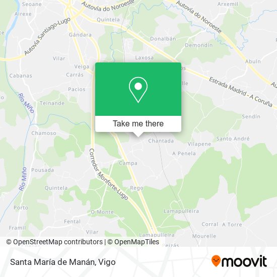 Santa María de Manán map