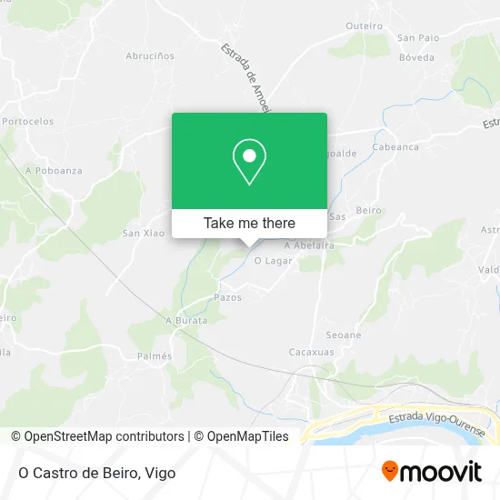 O Castro de Beiro map