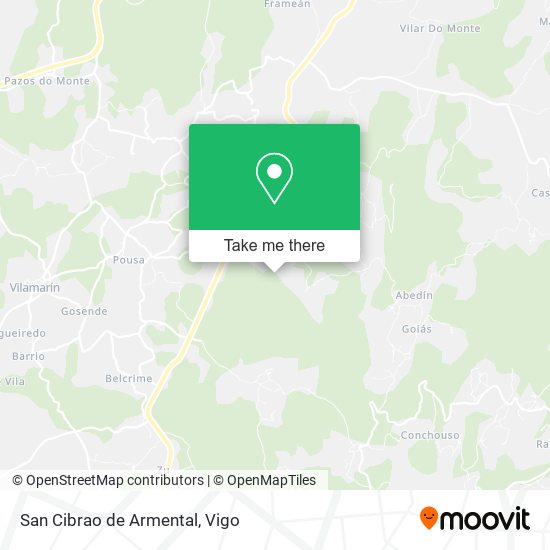 San Cibrao de Armental map