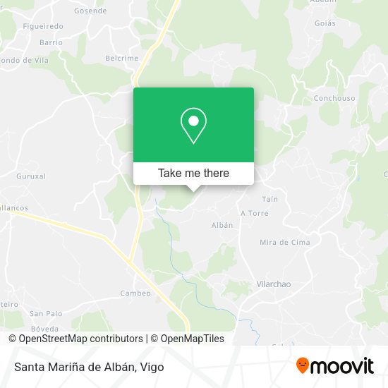 Santa Mariña de Albán map