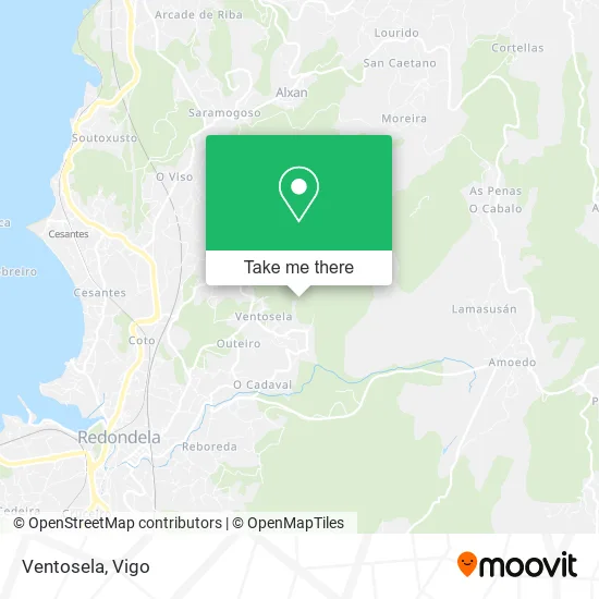 Ventosela map